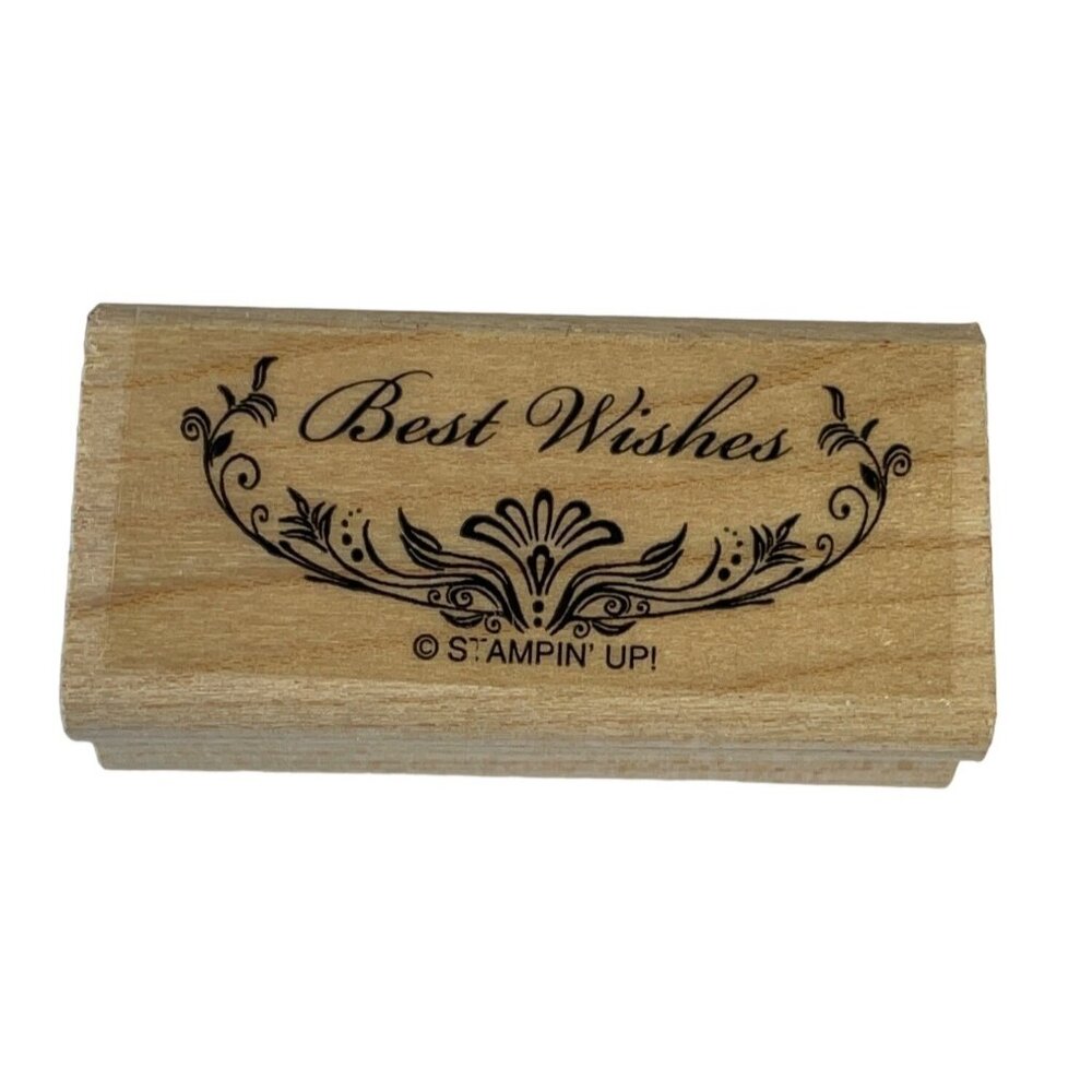 Mounted Rubber Stamp‎ Stampin Up Best Wishes